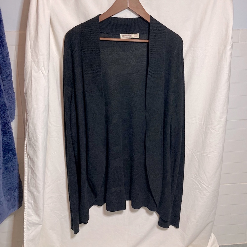 Vintage 2000s Striped Black Cardigan